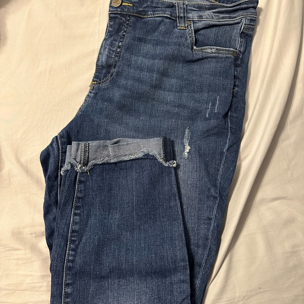 KUT jeans worn